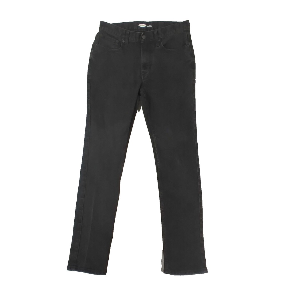 Old Navy Jeans Mens 30x32 Black Slim Straight Built-In Flex Stretch Denim Pants